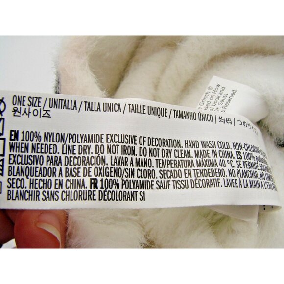 Forever 21 The Grinch Black White Checked Beanie Hat Knit So Soft Streetwear OS - Picture 10 of 11